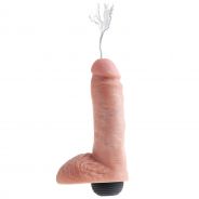 King Cock Aidonkaltainen Ejakuloiva Dildo 20 cm