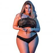 Magic Silk Plus Size Halterneck Rintaliivisetti