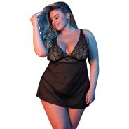 Magic Silk Plus Size Fly Away Babydoll Setti