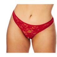 NORTIE Siv Plus Size Punaiset Haarattomat Pitsistringit