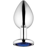 Sinful Blue Jewel Keskikokoinen Metallinen Anustappi