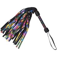 Strict Rainbow Nahkainen Flogger-piiska 90,5 cm