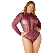 NORTIE Clover Plus Size Viininpunainen Haaraton Body