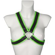 Ouch! Glow in the Dark Ristikkäinen Chest Harness