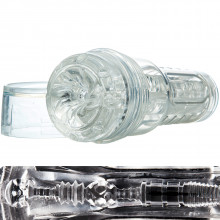 Fleshlight GO Torque Ice Läpinäkyvä Masturbaattori kuva tuotepakkauksesta 1
