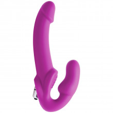 Strap U Evoke Strap-on Dildo Vibraattorilla kuva tuotepakkauksesta 1