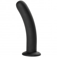 Sinful Slender Silikone Sort Dildo Large  1