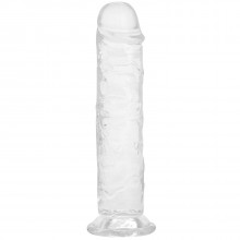 Willie City Aidonkaltainen Kirkas Dildo Imukupilla 18 cm  1