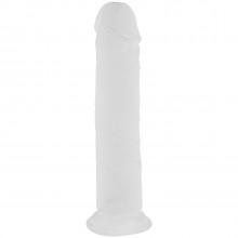 Willie City Aidonkaltainen Huurrettu Kirkas Dildo Imukupilla 22 cm Tuotekuva 1