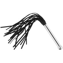 Sinful Deluxe Hopeanvärinen Flogger-piiska 32 cm Tuotekuva 1