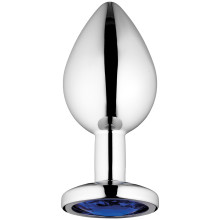 Sinful Blue Jewel Keskikokoinen Metallinen Anustappi