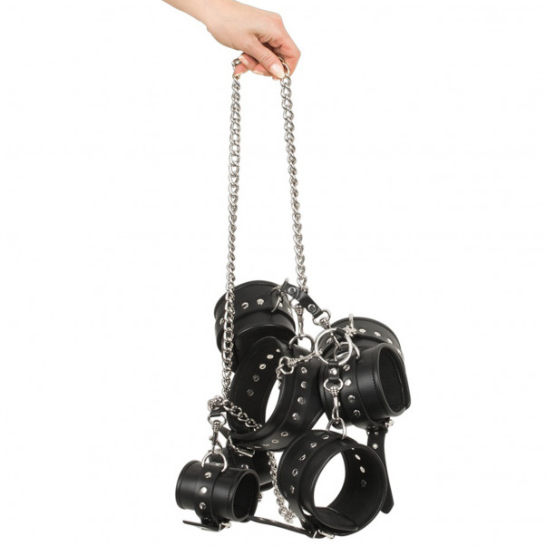 ZADO Metalliketjusetti Nahkakahleilla  4