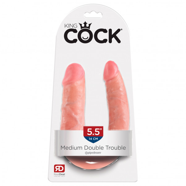 King Cock U-Shaped Double Trouble Tupladildo  5