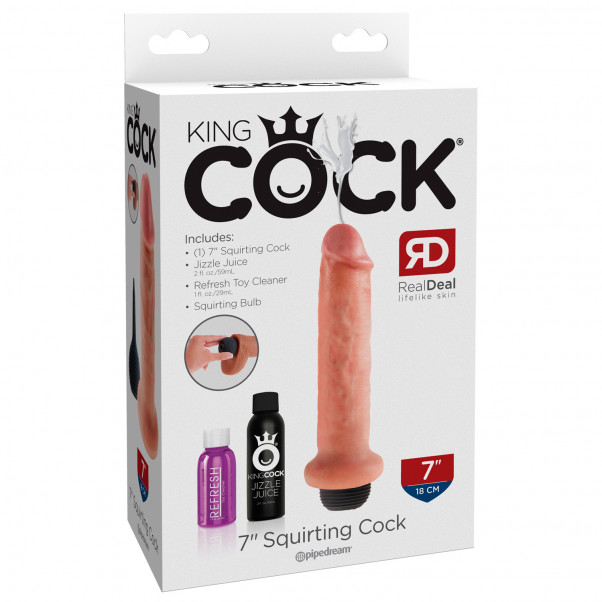 King Cock Aidonkaltainen Ejakuloiva Dildo 18 cm  6