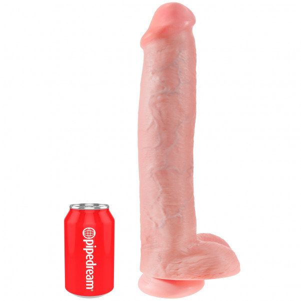 King Cock Aidonkaltainen Dildo Kiveksillä 36 cm