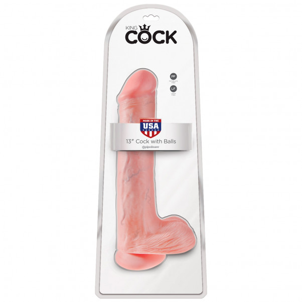 King Cock Aidonkaltainen Dildo Kiveksillä 33 cm