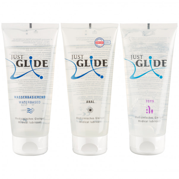 Just Glide Vesipohjainen Liukuvoidesetti 3 x 200 ml  1