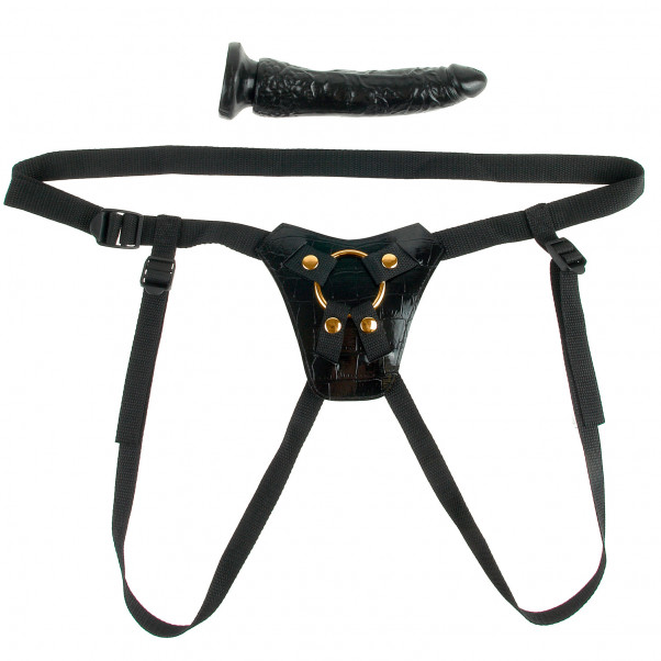 Fetish Fantasy Gold Designer Strap-on Setti 18 cm