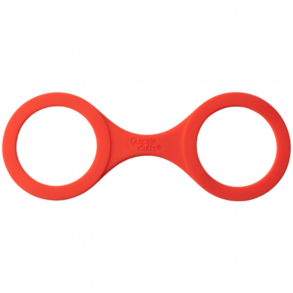 Quickie Cuffs Keskikokoiset Punaiset Silikonikäsiraudat  1