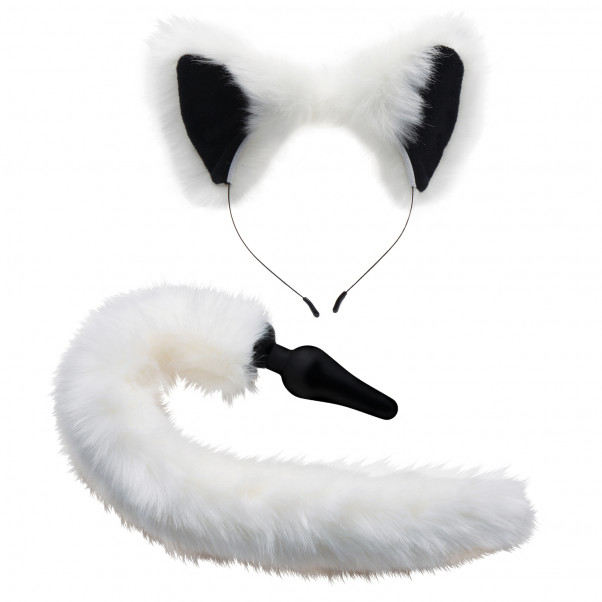 Tailz White Fox Tail Anustappi ja Korvat  1
