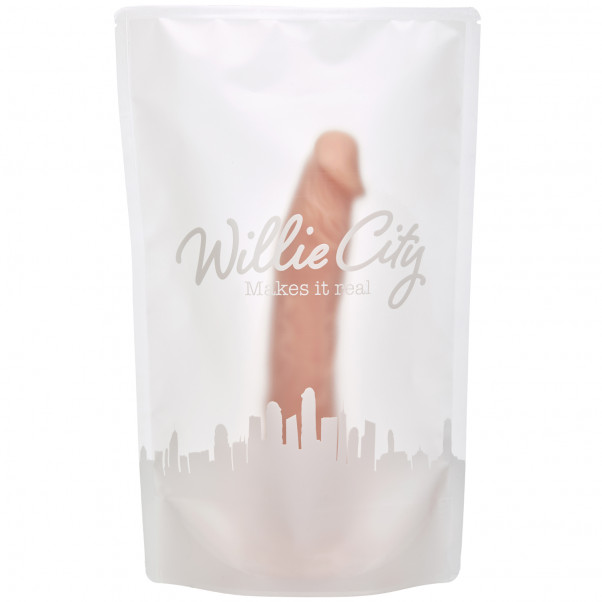 Willie City Aidonkaltainen Dildo Imukupilla 23 cm  100
