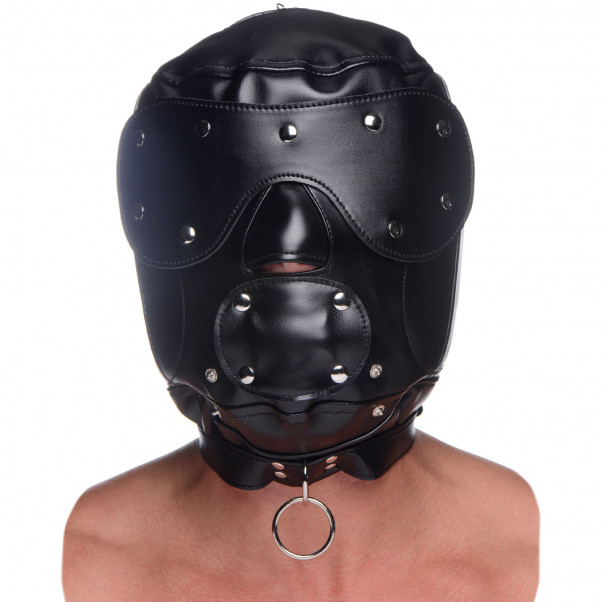 Master Series Muzzled BDSM Hood  3