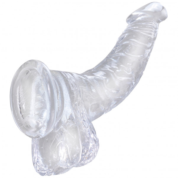 King Cock Clear Dildo Kiveksillä 20 cm  3