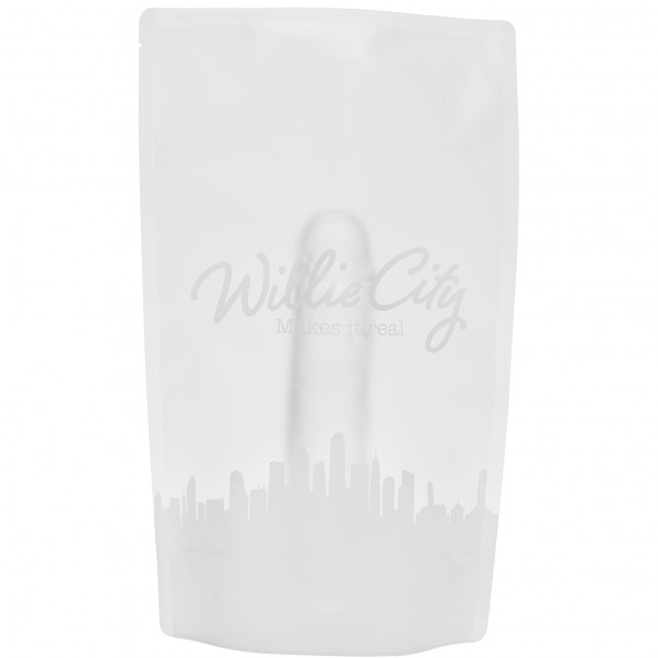 Willie City Aidonkaltainen Kirkas Dildo Imukupilla 22 cm  5
