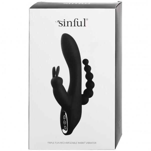Sinful Triple Fun Ladattava Rabbit Vibraattori  100