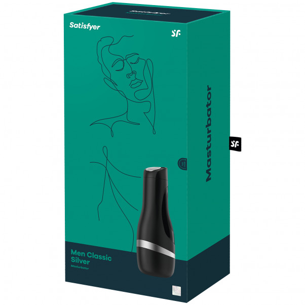 Satisfyer Men Classic Masturbaattori kuva tuotepakkauksesta 90