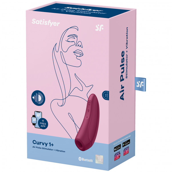 Satisfyer Curvy 1+ Sovelluksella Ohjattava Paineaaltokiihotin kuva tuotepakkauksesta 100