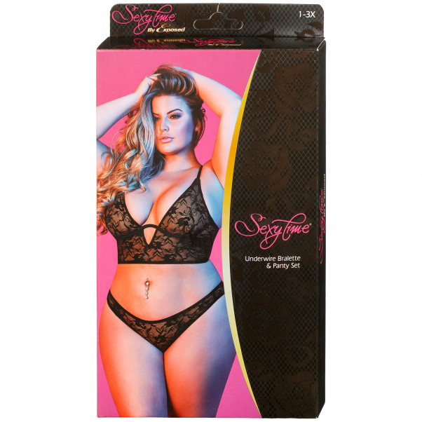 Magic Silk Plus Size Longline Rintaliivisetti  100