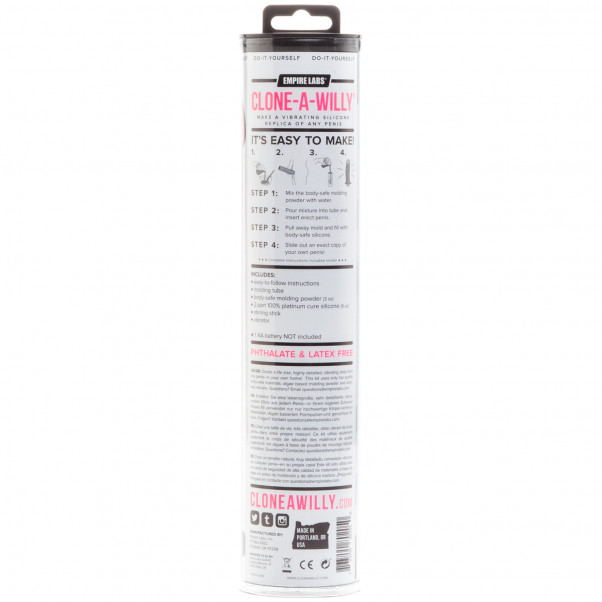 Clone-A-Willy Glow in the Dark Pink kuva tuotepakkauksesta 90