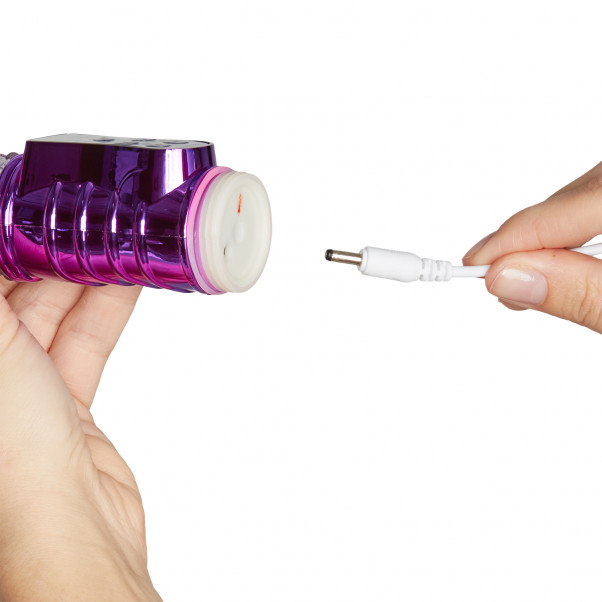 Baseks Thrusting Butterfly Ladattava G-pistevibraattori tuote kädessä 51