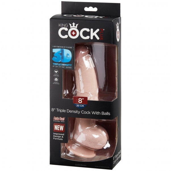 King Cock Plus Triple Density Dildo Kiveksillä 24 cm kuva tuotepakkauksesta 90