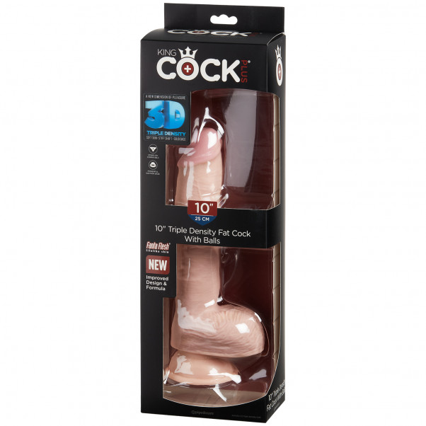 King Cock Plus Triple Density Fat Dildo Kiveksillä 27,5 cm kuva tuotepakkauksesta 90