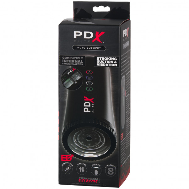 PDX Elite Moto Blower Masturbaattori kuva tuotepakkauksesta 90