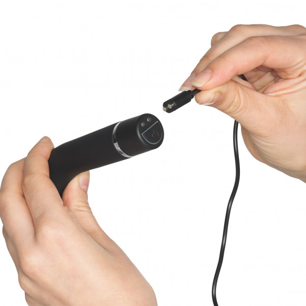 Sinful Silky Mini Ladattava G-pistevibraattori tuote kädessä 51