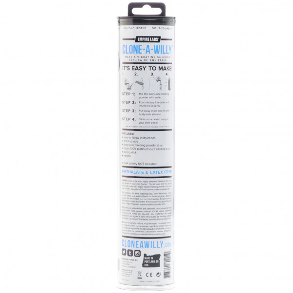 Clone-A-Willy Glow in the Dark Blue 90