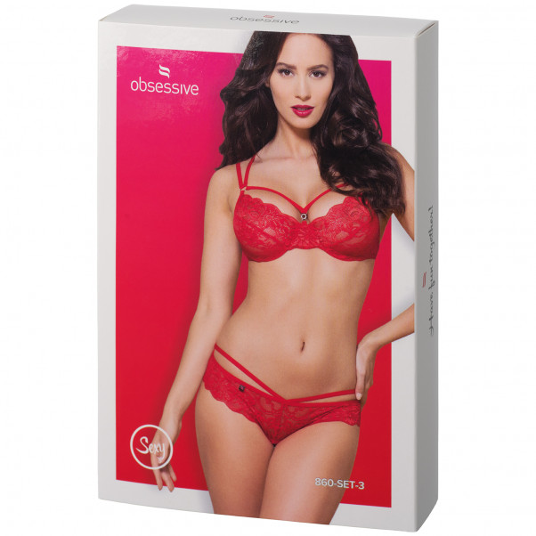 Obsessive Punainen Pitsirintaliivisetti Kuva tuotepakkauksesta 90