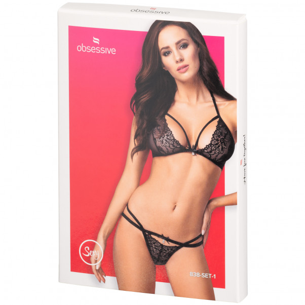 Obsessive Musta Halterneck Rintaliivisetti Kuva tuotepakkauksesta 90