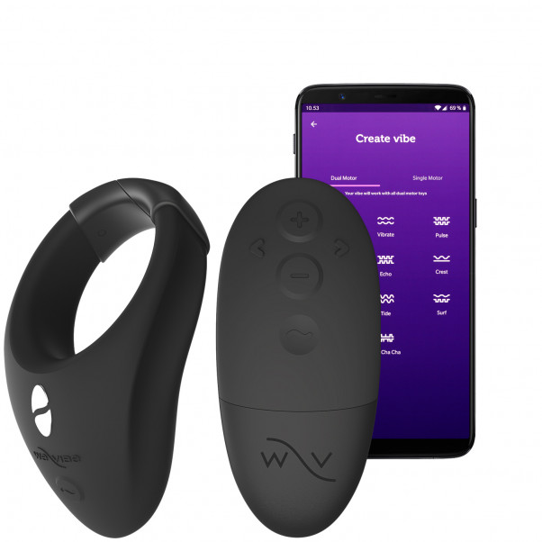 We-Vibe Bond Värisevä Penisrengas Kuva tuotteesta ja sovelluksesta 1