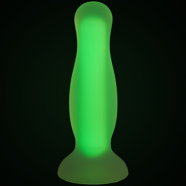 Baseks Glow in the Dark Keltainen Keskikokoinen Anaalidildo Tunnelmakuva 4