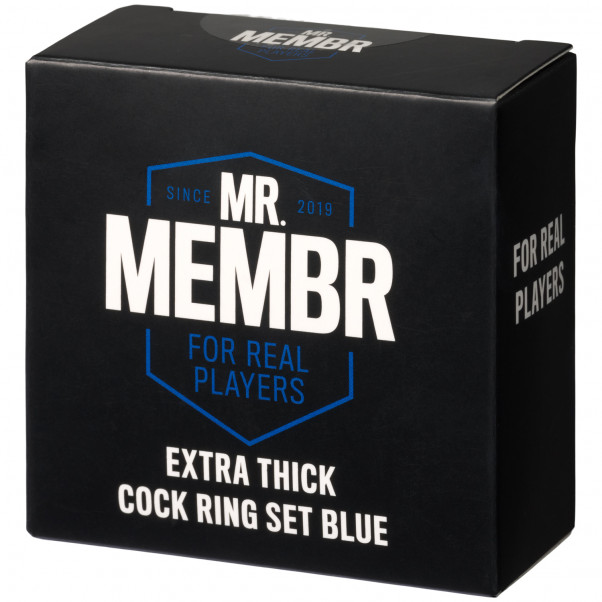 Mr. Membr Extra Thick Sininen Penisrengassetti Kuva tuotepakkauksesta 90