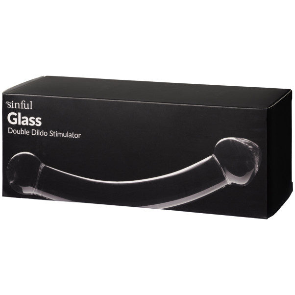 Sinful Lasinen Tupladildo 21 cm Kuva tuotepakkauksesta 90