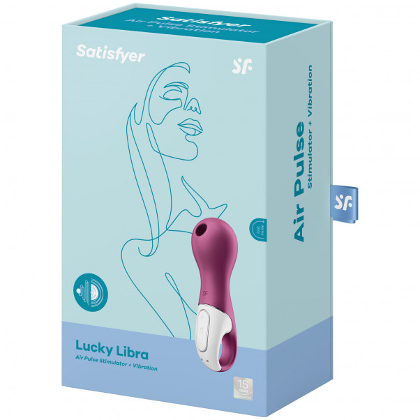 Satisfyer Lucky Libra Värisevä Paineaaltokiihotin Kuva tuotepakkauksesta 90
