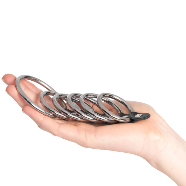 Rimba Metalliset Penisrenkaat ja Kivesrengas Kuva tuotteesta kädessä 50