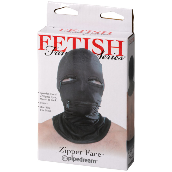 Fetish Fantasy Series Zipper Face Hood Maski Kuva tuotepakkauksesta 90