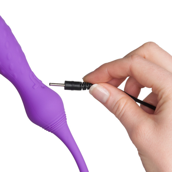 Adrien Lastic 2X Kauko-ohjattava Kaksipäinen Vibraattori Kuva tuotteesta kädessä 52