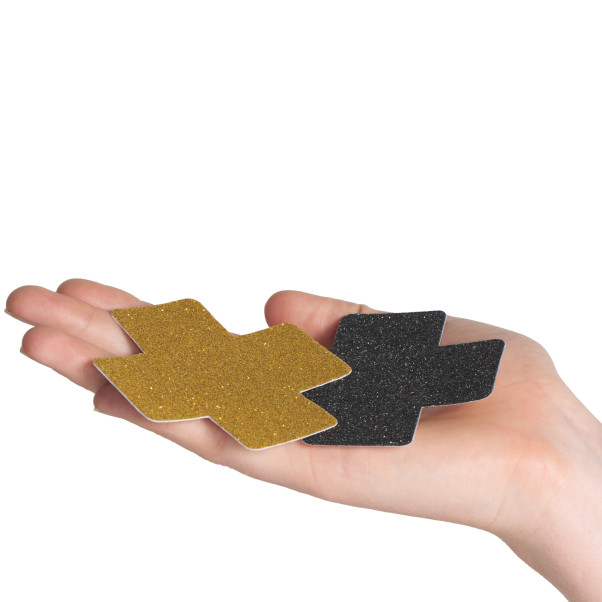 baseks Glitter Nännikoristeet 3 paria Kuva tuotteesta kädessä 51